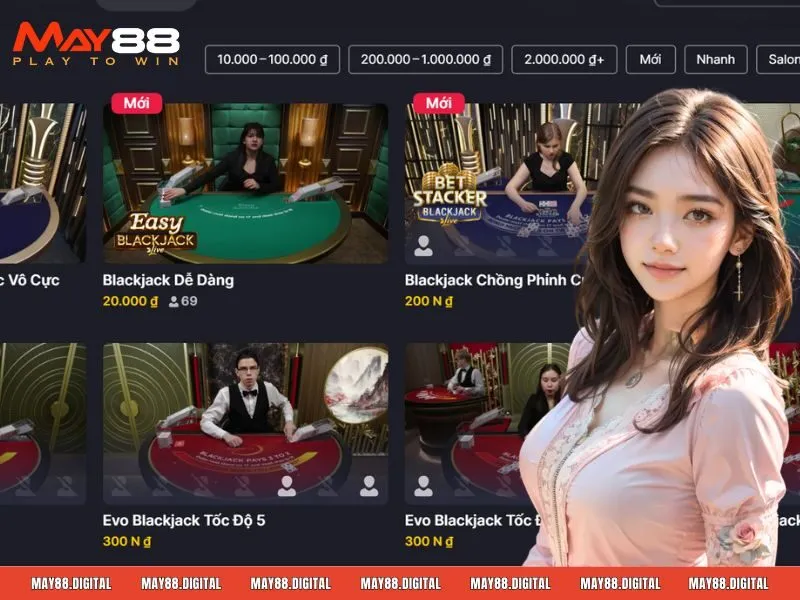 Giới thiệu những game bài được yêu thích nhất tại casino May88